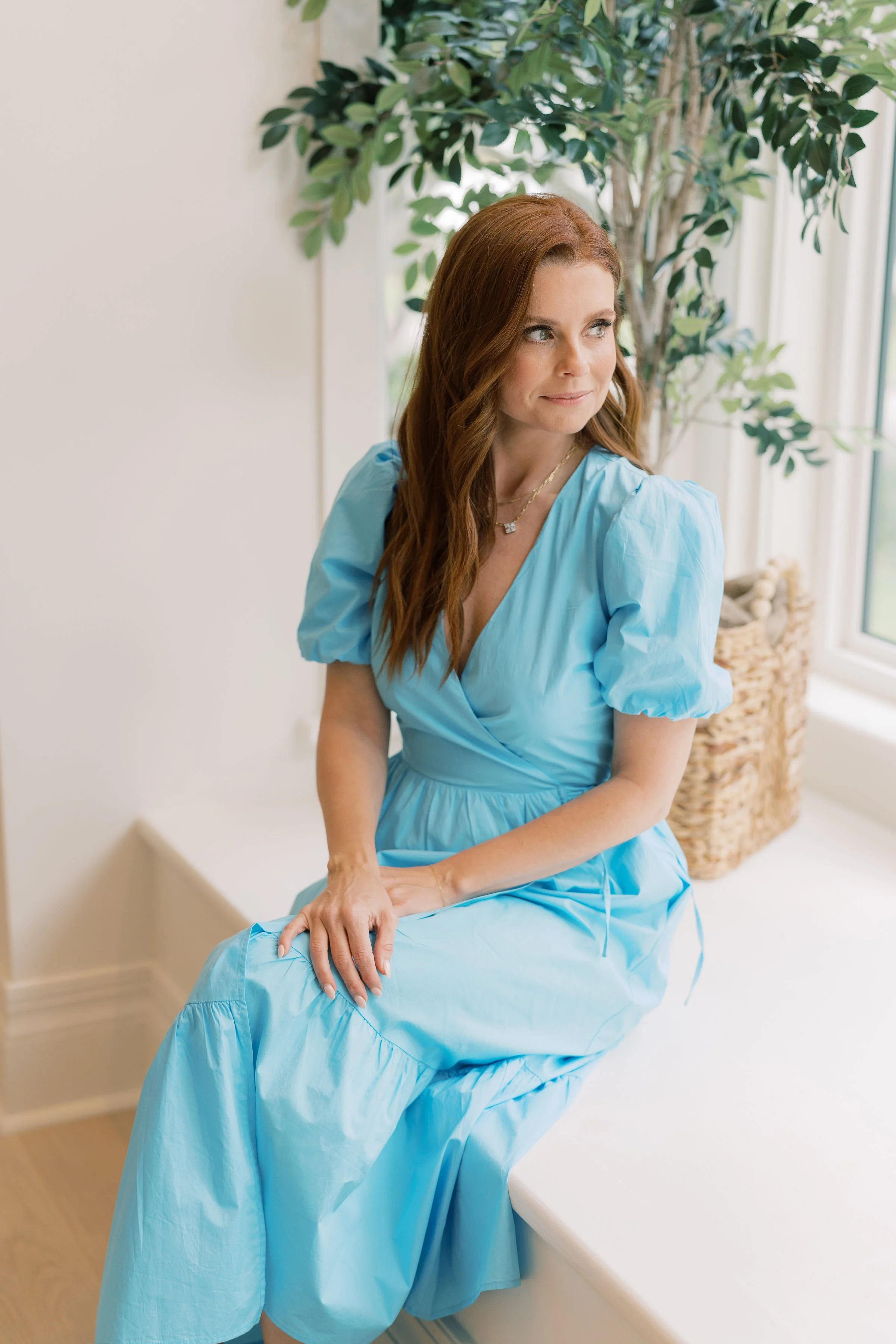 Tiffany blue top summer dress